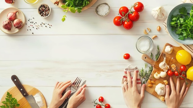 Kreatywne gotowanie na stole